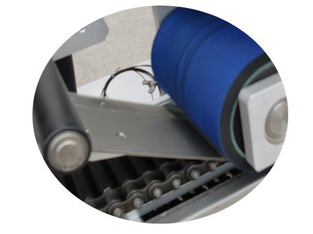 Papierröhrchen-Etikettiermaschine 500 Roller Lay selbstklebenden Stoffaufkleber Etikett