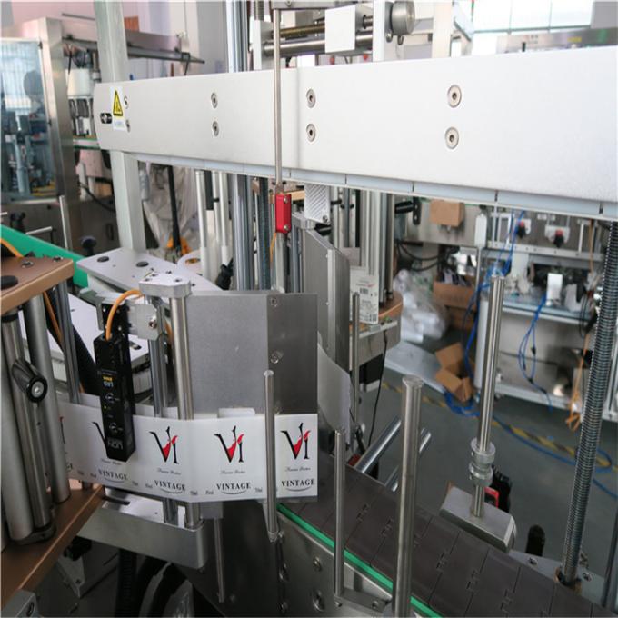Kleine runde Flaschen Schnell etikettierte automatische Doppelseiten-Aufkleber-Etikettiermaschine