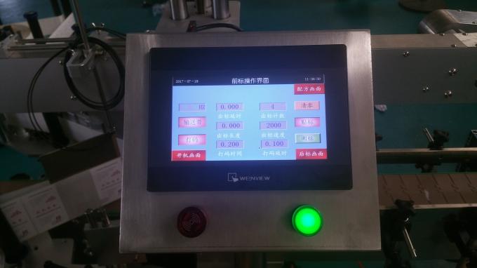 Automatische Flachflaschen-Glasflaschen-Etikettiermaschine, Aufkleber-Etikettiermaschine