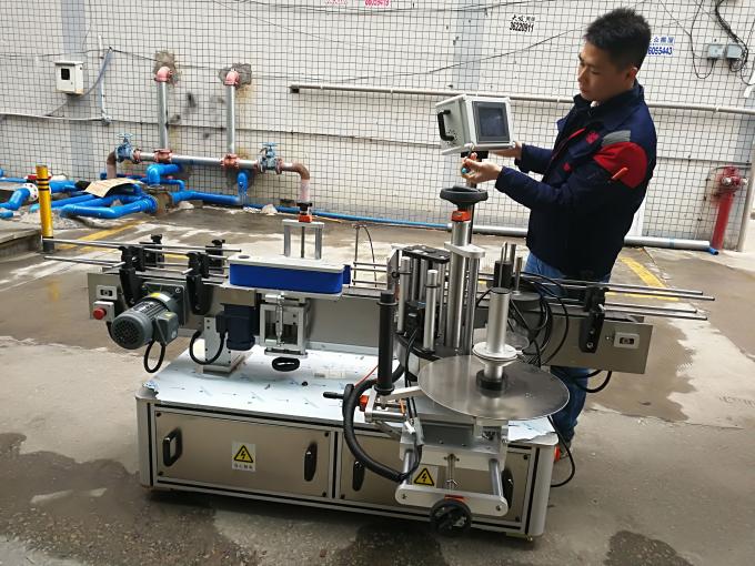 Vollautomatische Etikettiermaschine für runde Flaschenaufkleber (Gürteltyp)