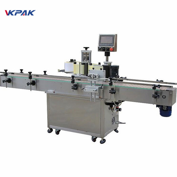 Automatische vertikale selbstklebende runde Flaschenetikettiermaschine für Öl