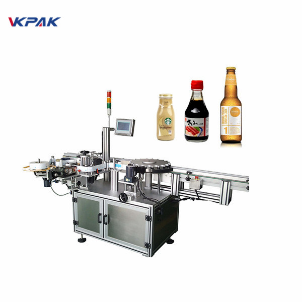 Orientiertes Rundum-Etikettiersystem für runde Flaschen