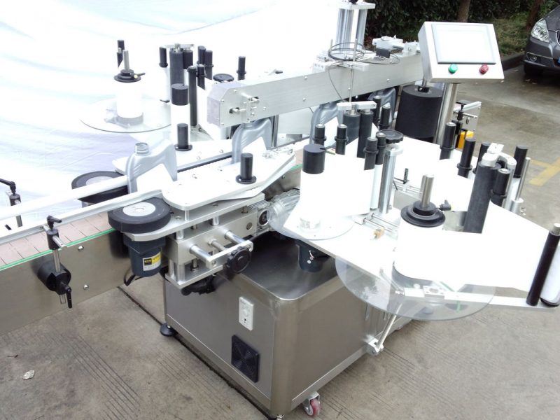 China CE-Zertifikat Automatische Flaschenbeschriftungsgeräte Glasflasche Doppelseitenaufkleber Lieferant