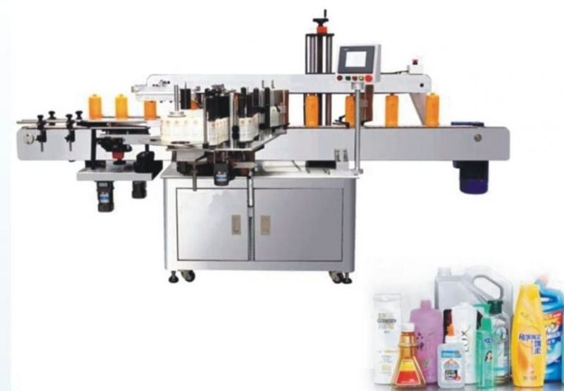 China Doppelseiten-Aufkleber-Etikettiermaschine, SUS304 Edelstahl-Etiketten-Klebemaschinenlieferant
