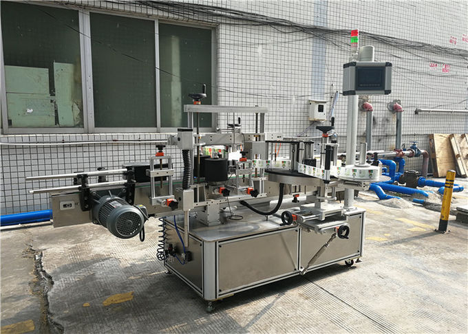 Selbstklebende Etikettiermaschine für flache Flaschen, Etikettenapplikator für Flaschen