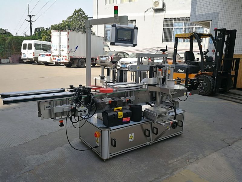 China Shampooflasche Doppelseite Klebeetikettiermaschine Vollautomatischer Lieferant